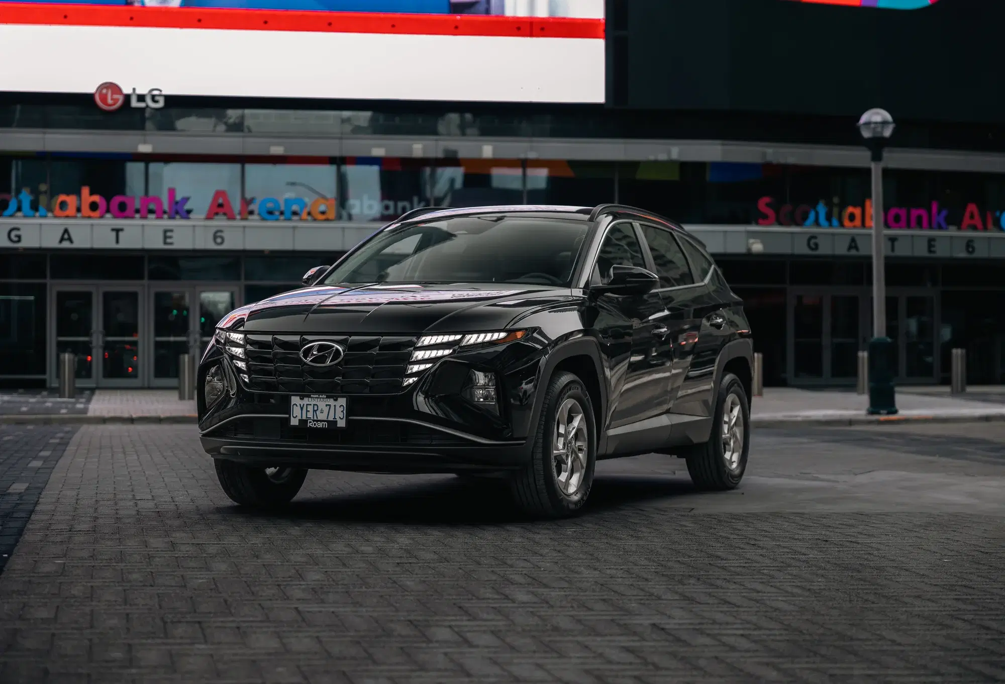 Hyundai vehicle in Roam brand marketing photography