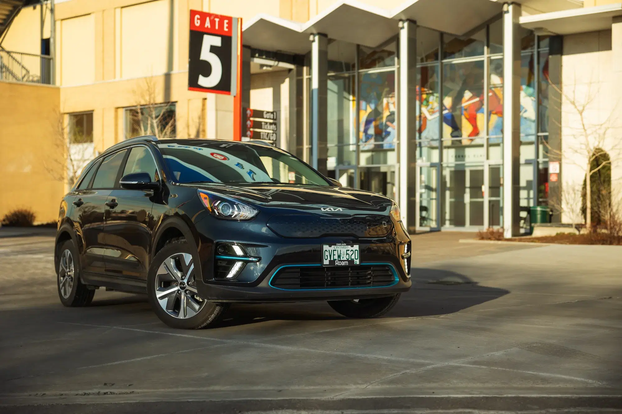 Kia vehicle in Roam brand marketing photography